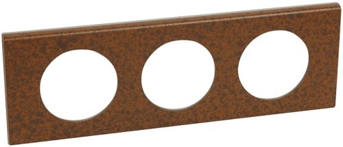 Рамка универсальная Legrand Celiane Corian 3-м. металл патина феррум картинка